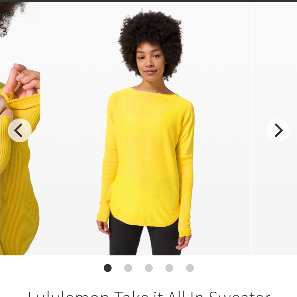 NWOT Lululemon Take It All In Sweater